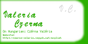 valeria czerna business card