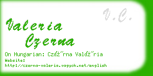 valeria czerna business card